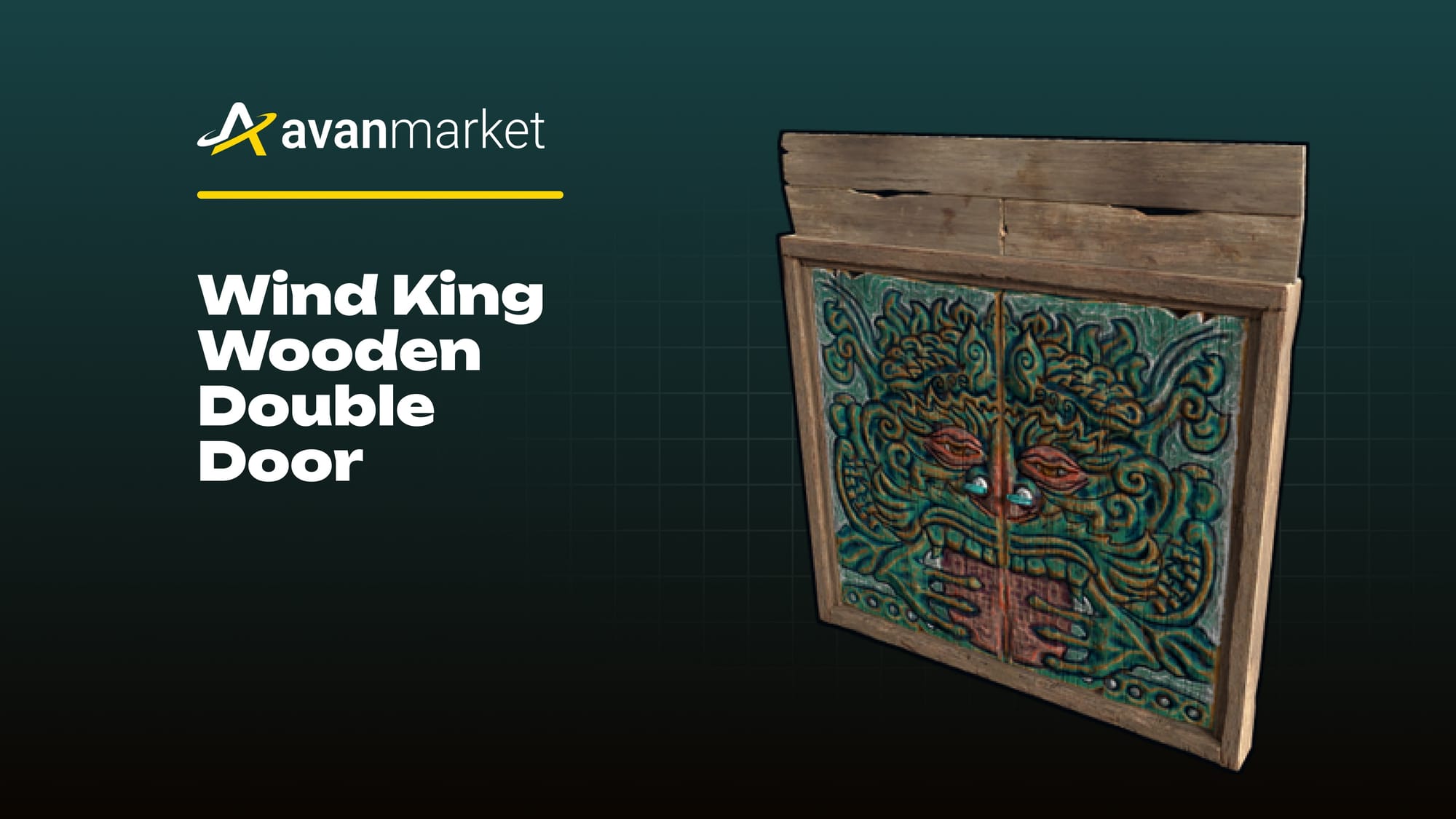 Wind King Wooden Double Door