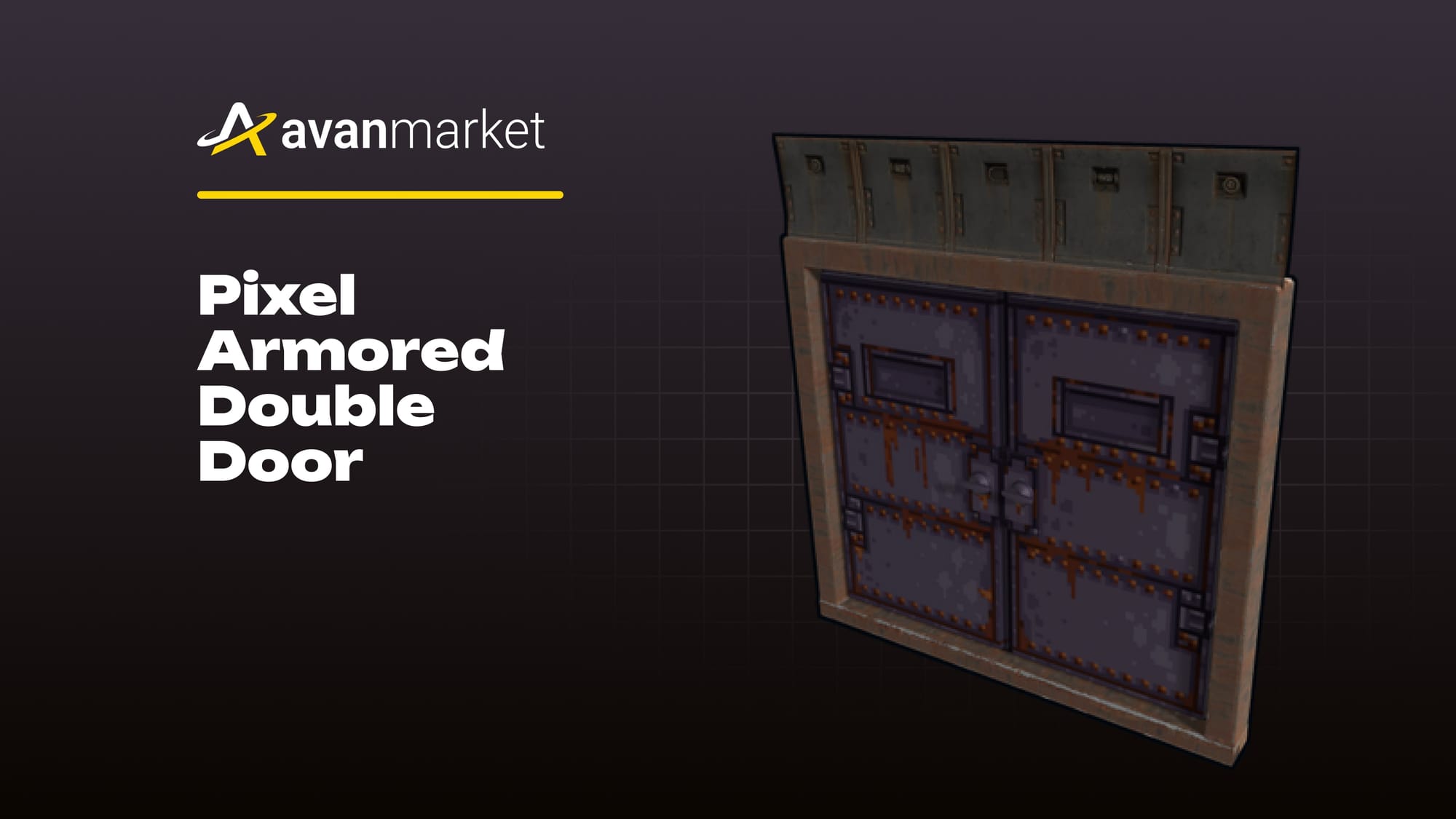 Pixel Armored Double Door
