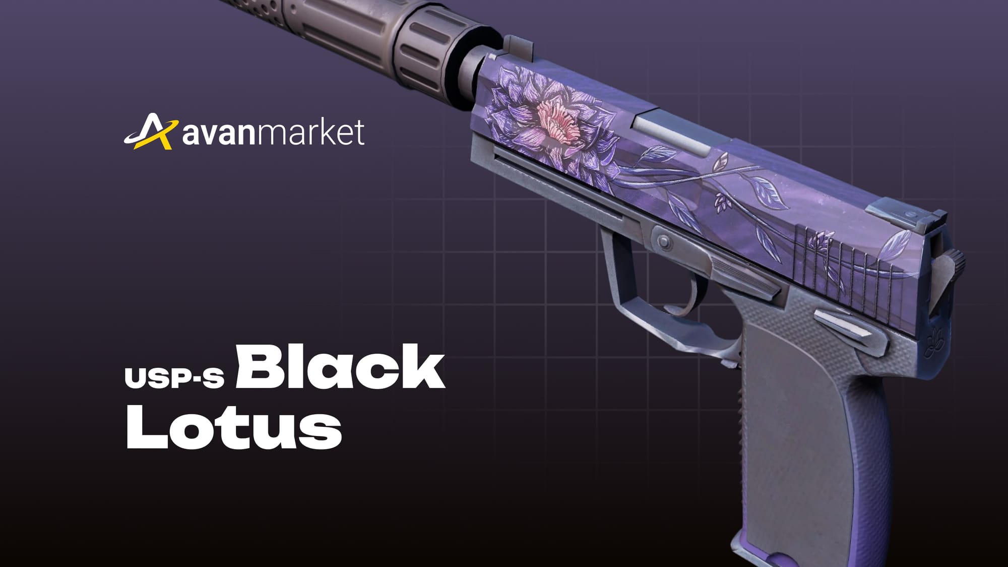 USP-S Black Lotus