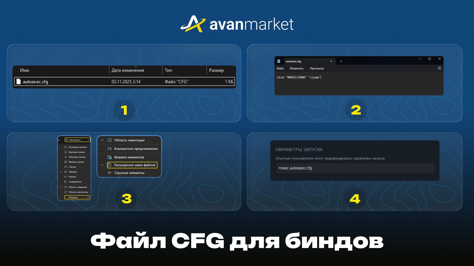 Бинд на прыжок колесико КС 2 через CFG