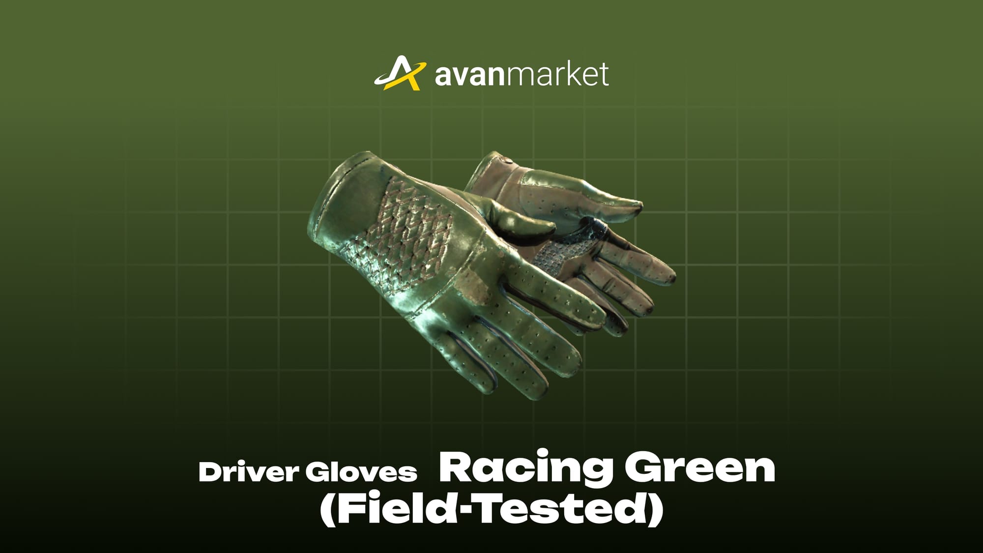 Driver Gloves Racing Green
