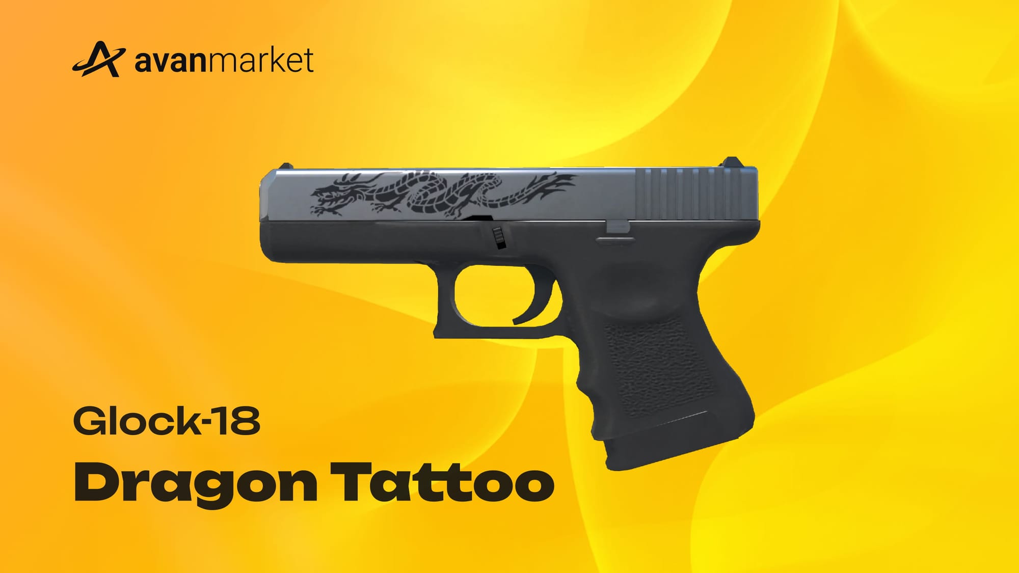 Glock-18 Dragon Tattoo