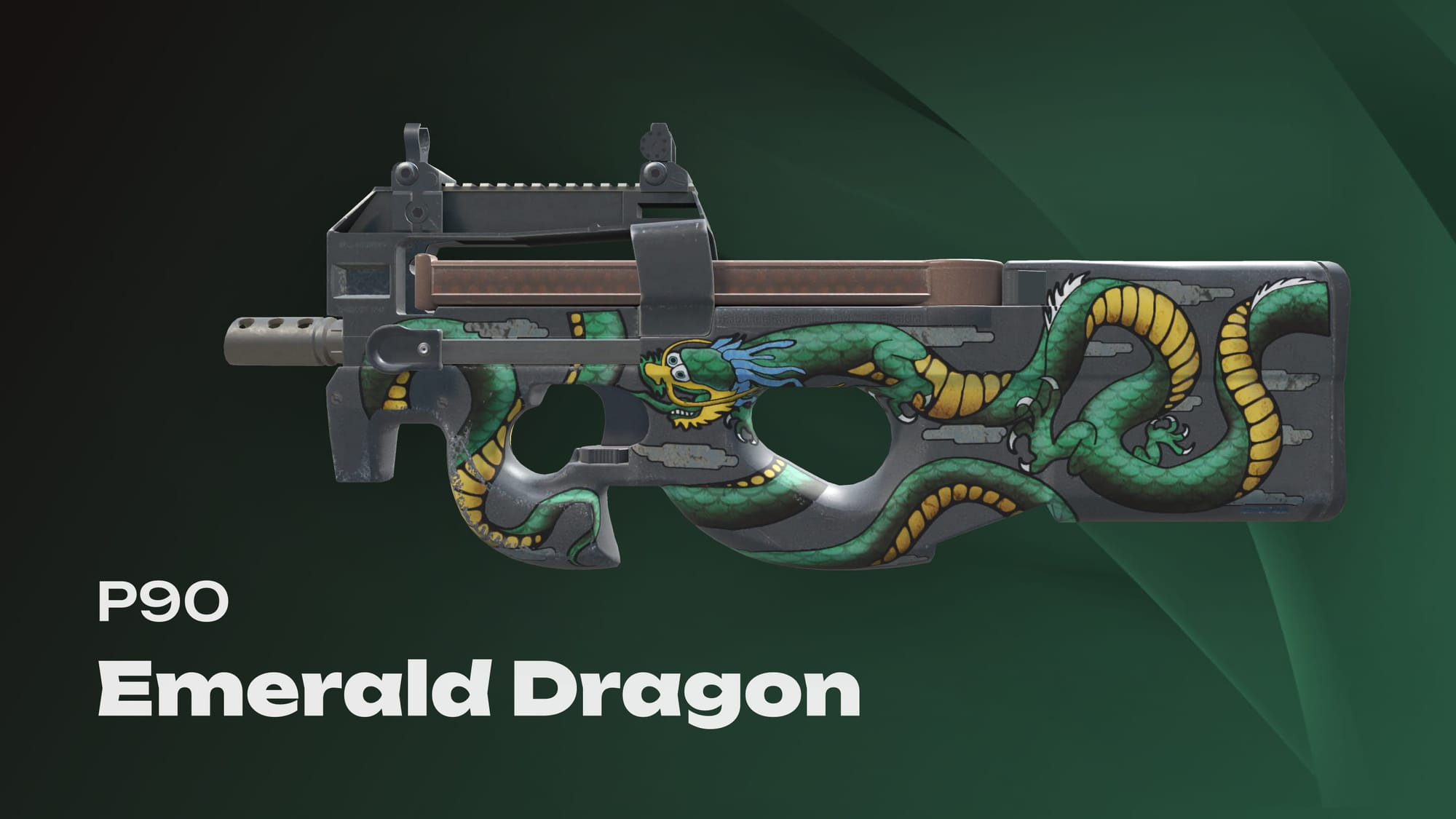 P90 Emerald Dragon