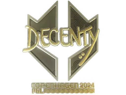 Sticker | decenty (Gold) | Copenhagen 2024