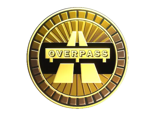 Sticker | Overpass (Gold)